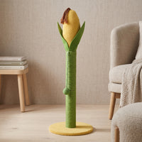 Cat Scratching Pole Scratch-Resistant Sisal Cat Scratcher Space-Saving Pet Supply for Cats, Kittens, Living Room, Apartment
