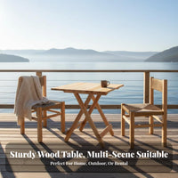 Bi-Fold Utility Table Foldable Design Trestle-Leg Camp Desk Space-Saving Rounded Corners for Families, Campers