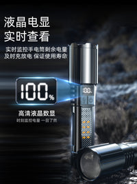 硕森2026新款强光超亮手电筒充电式耐用户外战术便携小型家用照明