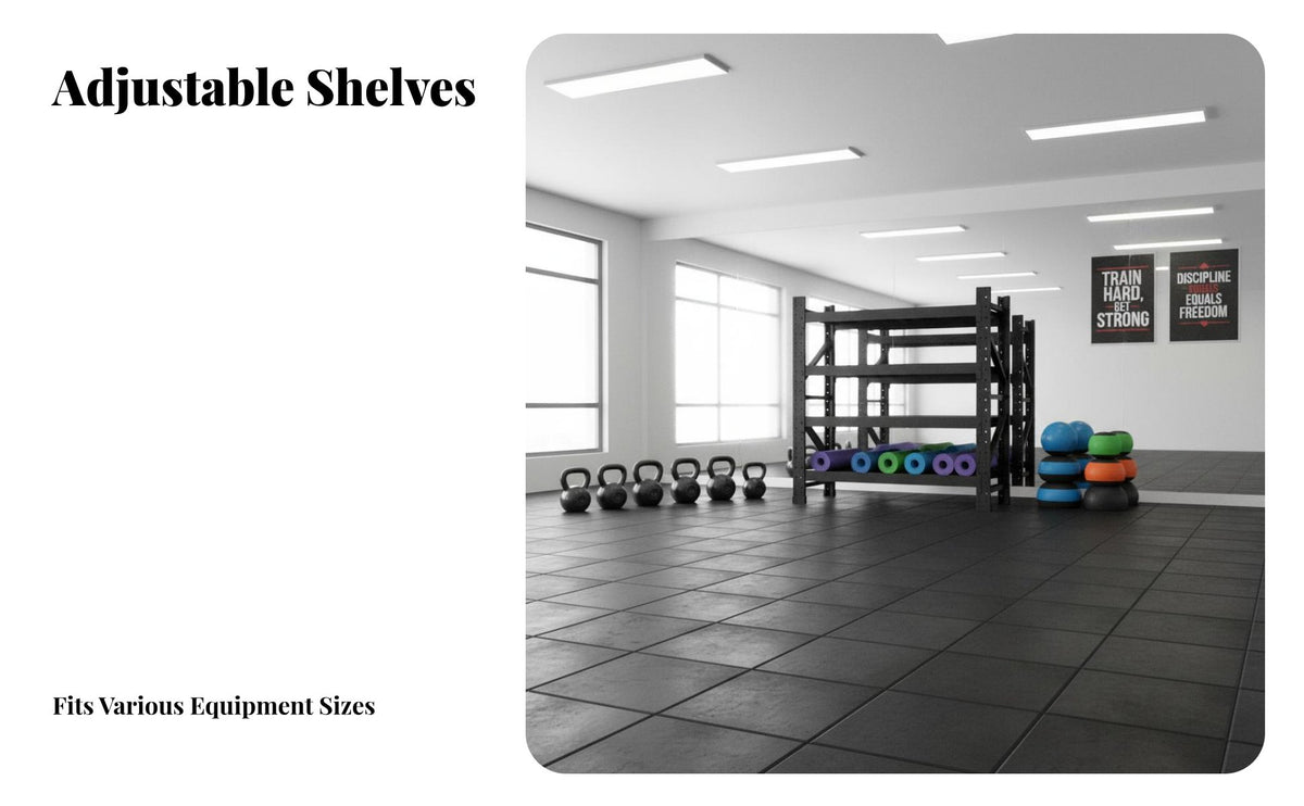 Space Saving Kettlebell Dumbbell Storage Rack High Load Capacity Gym Equipment Storage Rack Quick Assembly Multi-Tier Workout Equipment Organizer Steel Construction for Personal Trainers, Garage, Warehouse