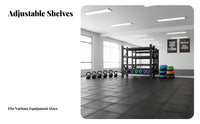Space Saving Kettlebell Dumbbell Storage Rack High Load Capacity Gym Equipment Storage Rack Quick Assembly Multi-Tier Workout Equipment Organizer Steel Construction for Personal Trainers, Garage, Warehouse