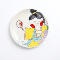 Tang Dynasty Lady Plate, New Bone China, 8 Inch