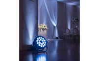 Flat LED Stage Light with Bracket Adjustable LED Par Light Portable Par Can Lightweight for Event Planners, Venues, Weddings