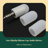 automatic threading Screw Shelf Support Pegs, Integrated Metal Cabinet Holder, Non-slip, Closet, Shelving Unit, Kitchen