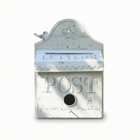 Decorative Mailbox Distressed Vintage Mailbox Wall-Mounted for Porch, Homeowners