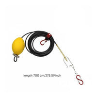 Portable Catch Lock Snap Stringer Easy to Carry Live Catch Stringer Quick Release Fishing Gear