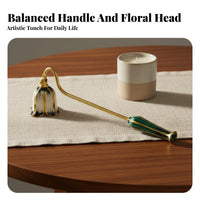 Ornate Enamel Candle Wick Dipper Elegant Design Long Handle Candle Wick Dipper Long-Lasting Metal Tarnish-Resistant