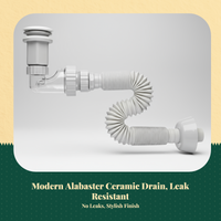 Ceramic drain plug blocks odor