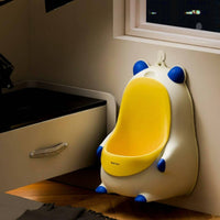 Easy to Clean Wall Mounted Boys Urinal Detachable Bowl Kids Standing Urinal Splash Proof for Toddlers, Bathroom, Bedroom