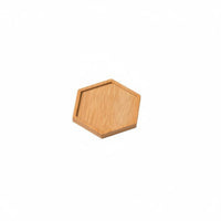 Pot Drainage Tray Multiple Shapes Bamboo Pot Tray Waterproof Round Bamboo Plant Saucer for Indoor, Windowsill, Desktop