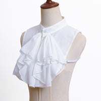 Vintage Court Ruffled Collar Chiffon Shirt Fake Collar - Gothic Cosplay Accessory
