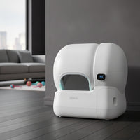 Anti-Scattering Automatic Cat Litter Box Smart Enclosed Cat Litter Box Splash-Proof Pet Supply Privacy for Cats, Home, Living Room