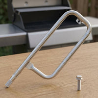 Gas Grill Burner Tube Mounting Tab Rectangular Loop Burner Tube Uniform Heat Distribution Outdoor Cooking Part
