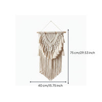 Boho Wall Tapestry Fringe Design Tassel Woven Wall Decor Eco-Friendly