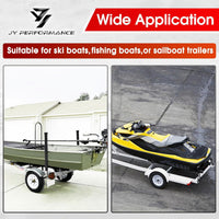 Boat Trailer Guide with Black PVC Pipe