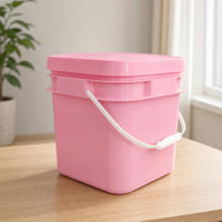 Thickened 5L Square Plastic Bucket for Washing Powder, Pet Food, and General Storage