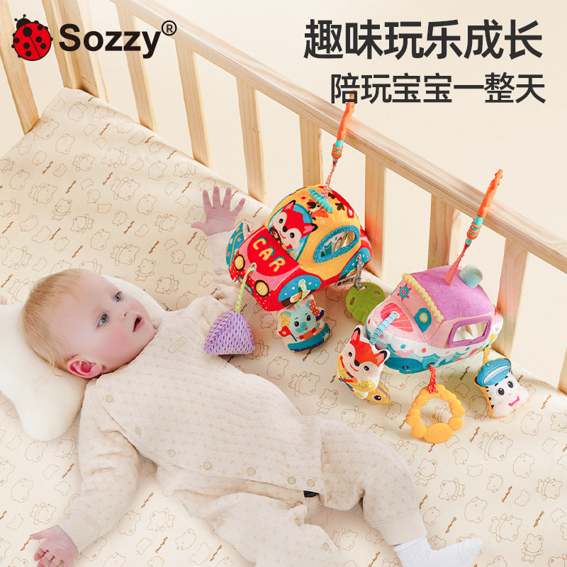 Sozzy Vehicle Pull String Toy for Baby Crib, Stroller, and Car