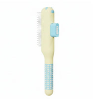 Detangles Knots Cat Deshedding Brush Removes Loose Hair Self-Cleaning Pet Comb for Cats, Dogs