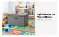 Lidded foldable container Large Capacity Lidded textile Box Foldable Design