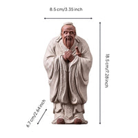 Scholar Figurine Traditional Ceramic Figurine Zen for Study
