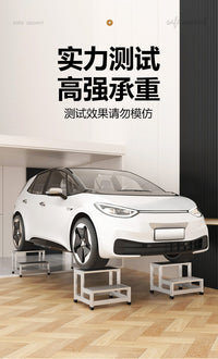 百佳宜铝合金踏步梯工业踏台梯台阶移动平台楼梯登高梯三步四步梯 超厚三步梯（梯宽60cm） 阶梯凳