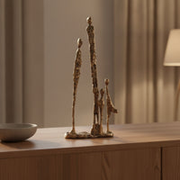 Metal Sculpture Minimalist Abstract Sculpture Contemporary Metal Figurine for Homeowners, Art Collectors, Living Room, Entryway, Shelf