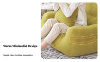 Armless Floor Lounger Comfortable Armless Block Lounger stylish design space-saving Design for Young Adults, Students, Dorm Room