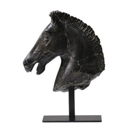 Horse Head Sculpture Antique Style Decor Decorative for Entryway