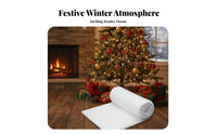 Realistic Appearance Artificial Snow Blanket Soft Material White Decorative Snow Mat DIY Friendly White Decorative Batting Easy to Cut for Photographers, Event Planners, Homeowners, Retail Outlet Window Display, Fireplace Mantels, Photography Backdrops