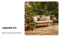4 Pieces Weather-Resistant 4-Piece Woven Seating set Modern Design Patio Set Thick pads Garden Furniture Easy to Clean for Families, Adults, Homeowners, Balcony, Backyard, Deck, waterside