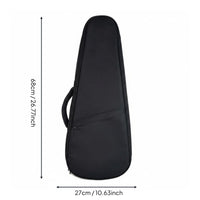 Padded Ukulele Backpack Waterproof Musical Instrument Accessory Wear-Resistant for Artists, Storage