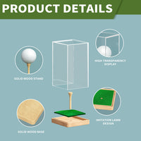 跨境透明亚克力高尔夫球展示盒 高级防尘Golf ball display box