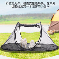 定制跨境露营猫狗围栏宠物帐篷便携式可折叠猫狗房子幼犬幼猫产房