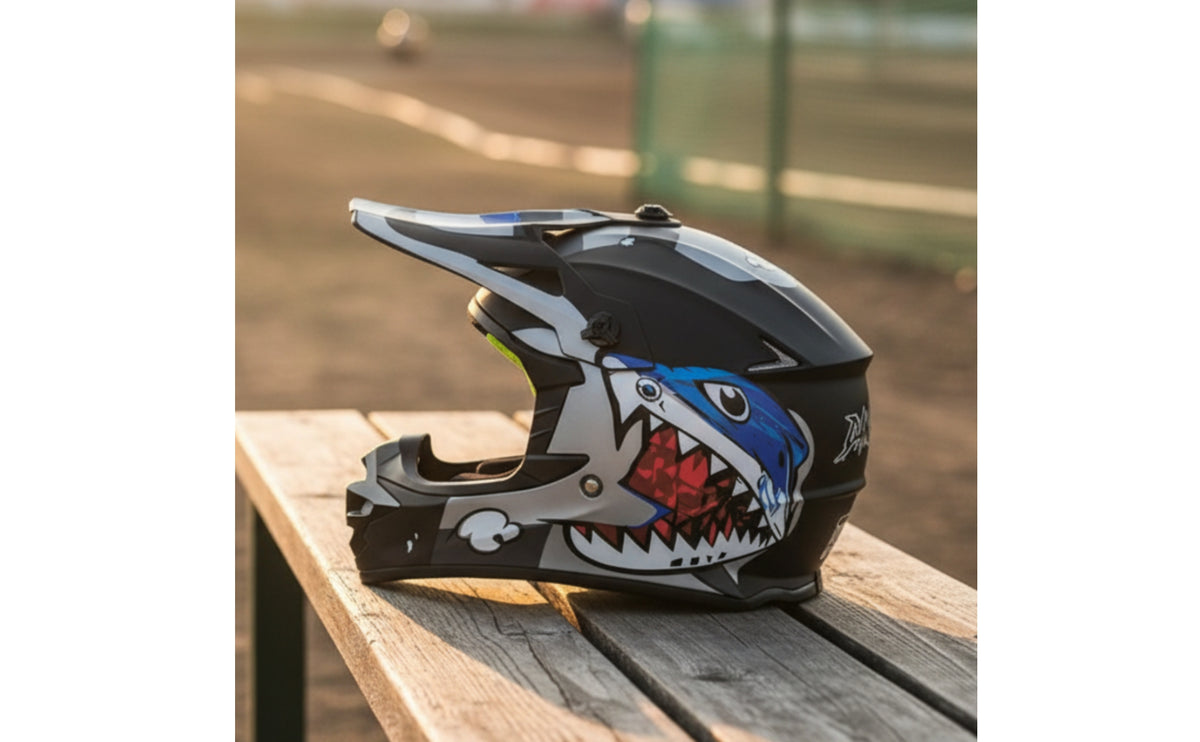 DOT Approved Young Bike Helmet | secure, young Motocross Helmet, for Downhill