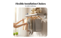 Foldable Wall Hanger Drillno-drill Installation for Closet, Apartment Dwellers
