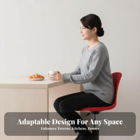 Height Adjustable Upholstered rotating Stool With spinerest Bar Chair Modern Design Seating Furniture Ergonomic spine spinerest for Homeowners, Restaurant Owners, Interior Decorators, Kitchen Counter, Pub, Cafe, Dining Room