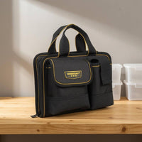 Portable Tool Bag Contrast Stitching Hardware Tote Reinforced