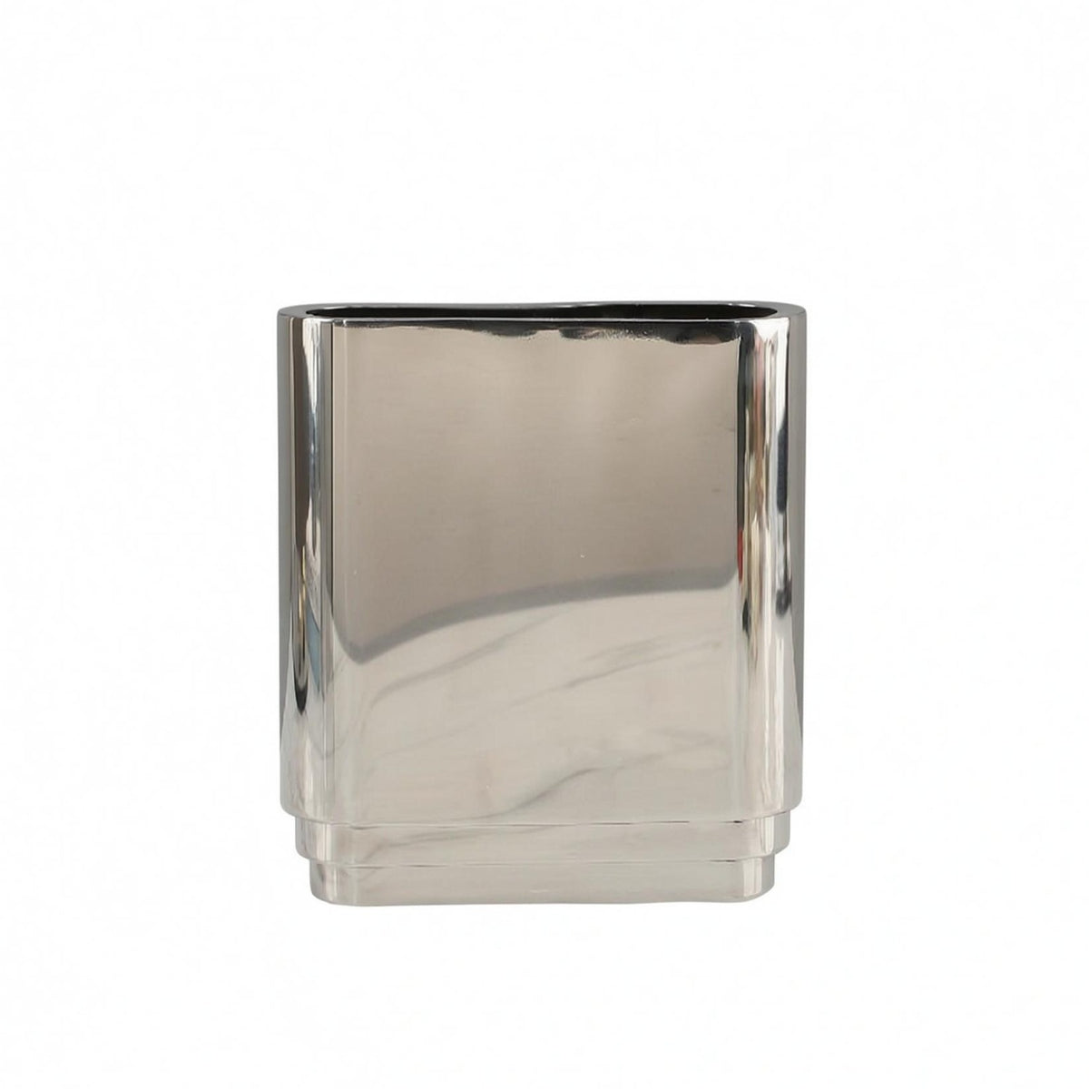 Rectangular Mirror Vase Silver Mirrored Vase Luxury Look