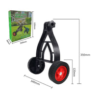 Grass Rolling Support Adjustable Height Lawn Edger Wheel Attachment