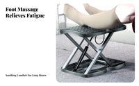 Adjustable Padded Footstool Non-Slip Surface Adjustable Under-Desk Footrest