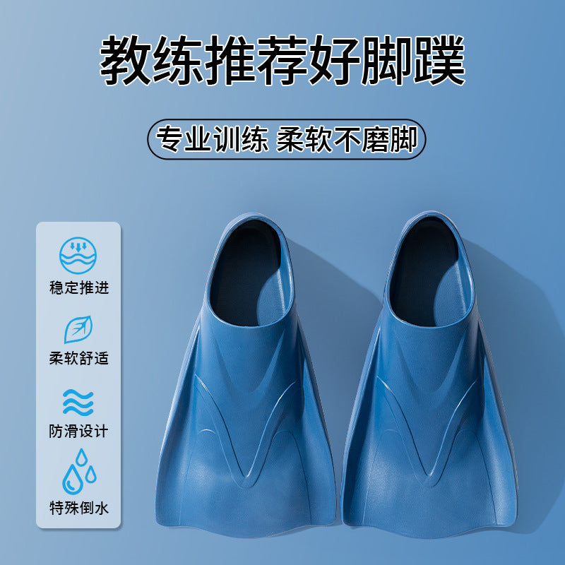 EVA Swimming Fins for Adults, Diving Shoes, Duck Feet, Short Fins for Freediving Training