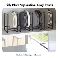 upright Plate Rack Portable with carrying grip upright Plate holder Draining Design