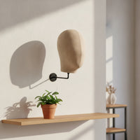 Mannequin Head with Wall Mount Long-Lasting Stand Sturdy for Hat Storage
