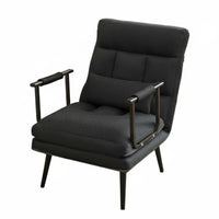 Foldable Nap Chair Lightweight Padded Folding Armchair Sturdy Frame for waterside