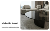 2-Tier circular table Modern design Living Room Furniture Minimalist Aesthetic Sturdy and Stable for Interior Designers