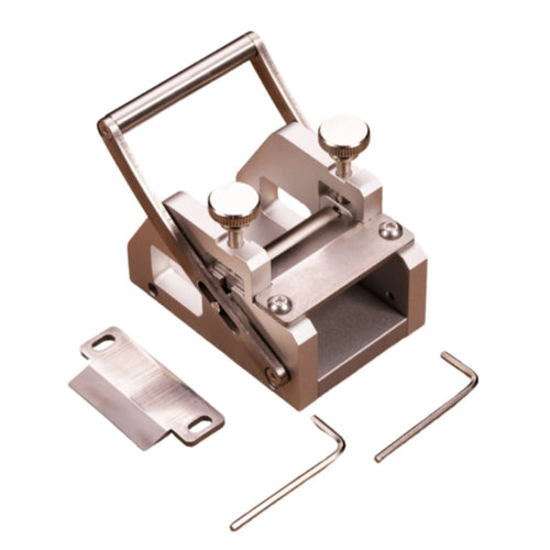Hand-Operated Leather Skiver Knurled Knobs Belt Strap Skiver Aluminum