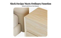 Curved Single-Drawer Cabinet Minimalist & Design Nightstand adaptable Use