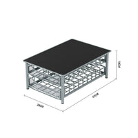 Double Layer Capsule Stand Large Capacity Pod Storage Drawer Sturdy Metal Frame Coffee Capsule Storage Rack for Office