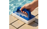 Rectangular Scrub Pad Brush Blue and White Pool Scouring Pad Nylon Sponge