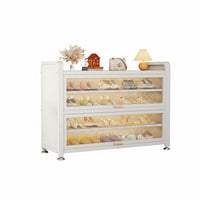 Steel Footwear Storage Unit with Doors Large Capacity Multi-Layer Shoe Rack Sturdy Construction Entryway Storage Cabinet for Families, Hallway